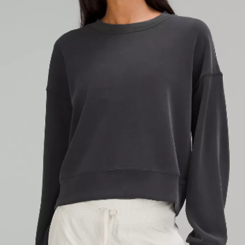 Perfectly Oversized Crop Crew *Softstreme — Black